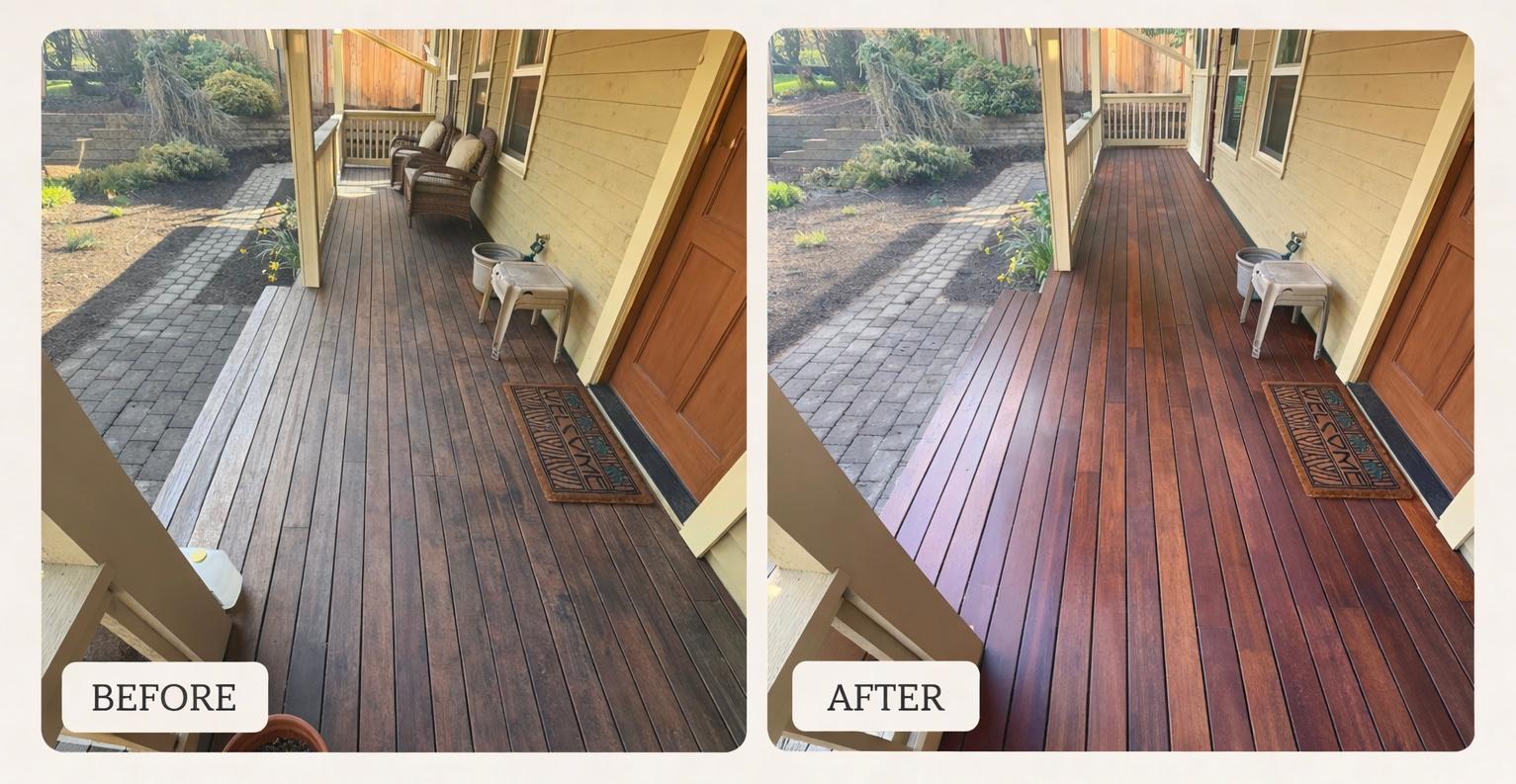 Deck Porch Before After